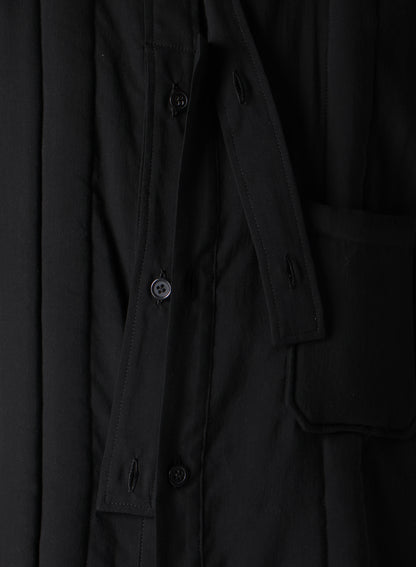 CELLULOSE LAWN DOUBLE PLACKET PADDED BLOUSE