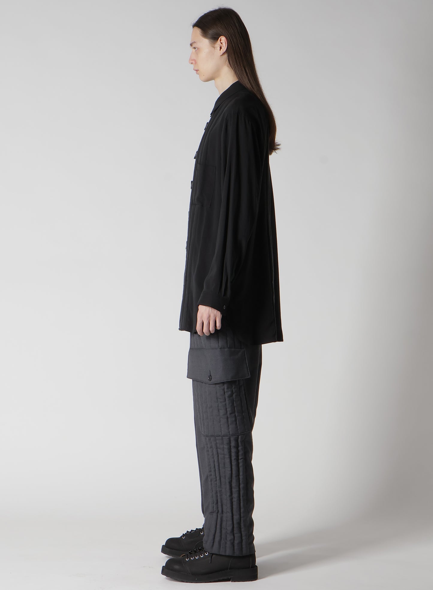 CELLULOSE LAWN TAB PADDED BLOUSE