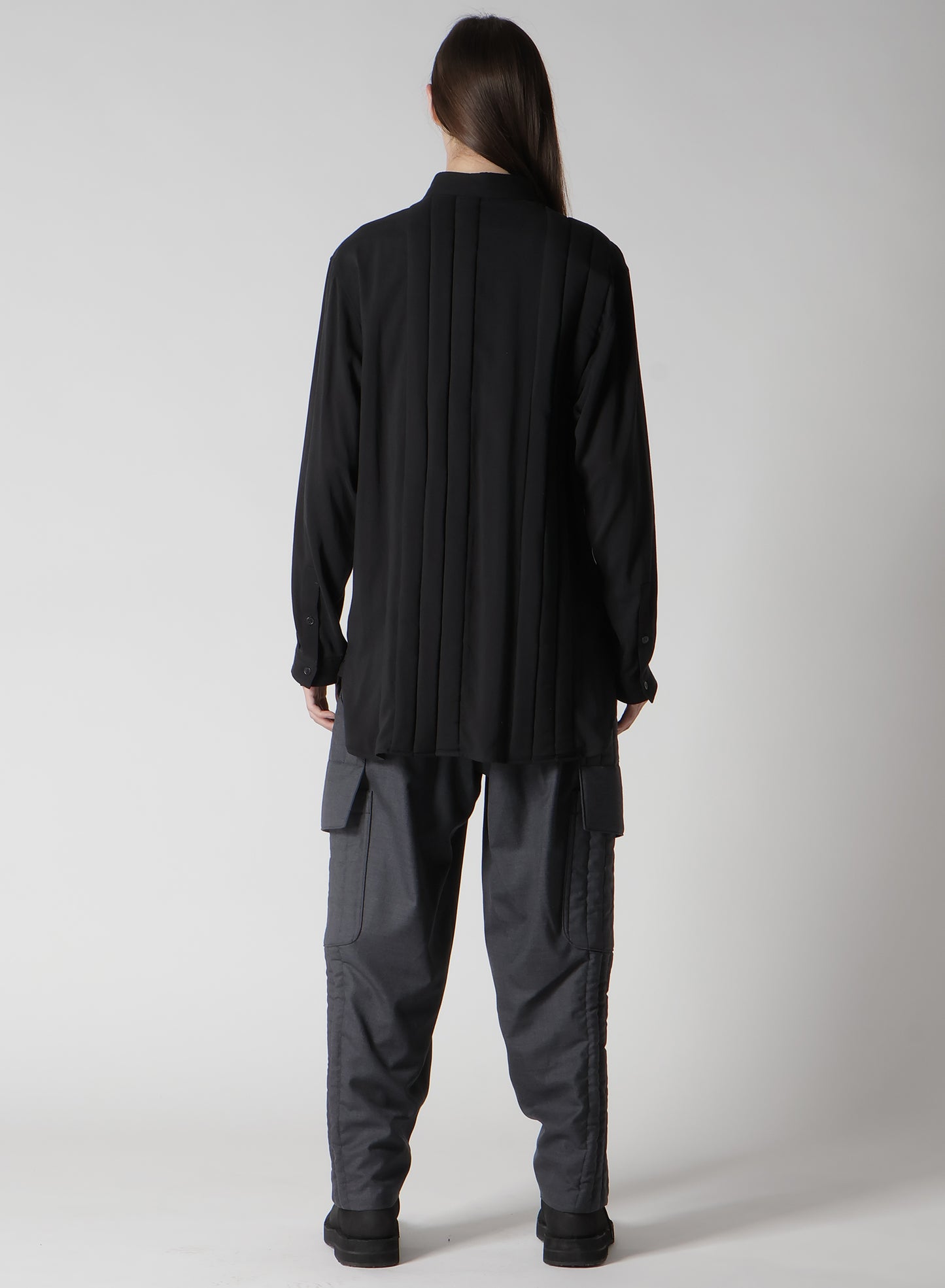 CELLULOSE LAWN TAB PADDED BLOUSE
