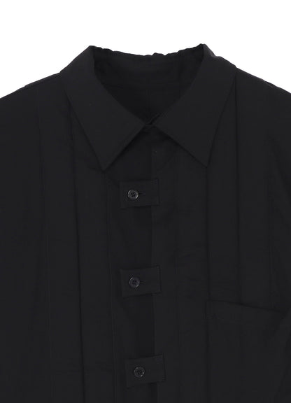 CELLULOSE LAWN TAB PADDED BLOUSE