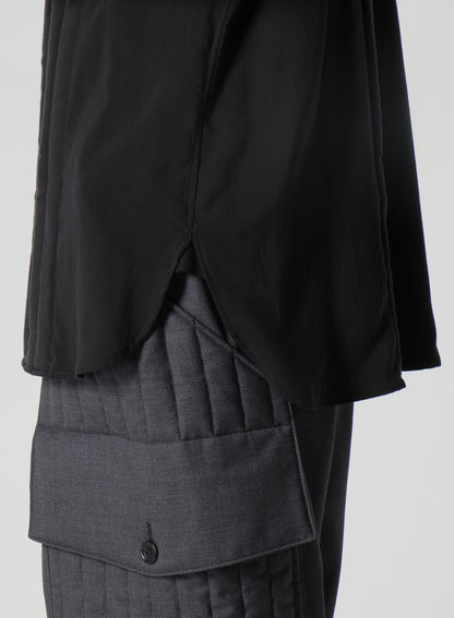 CELLULOSE LAWN TAB PADDED BLOUSE