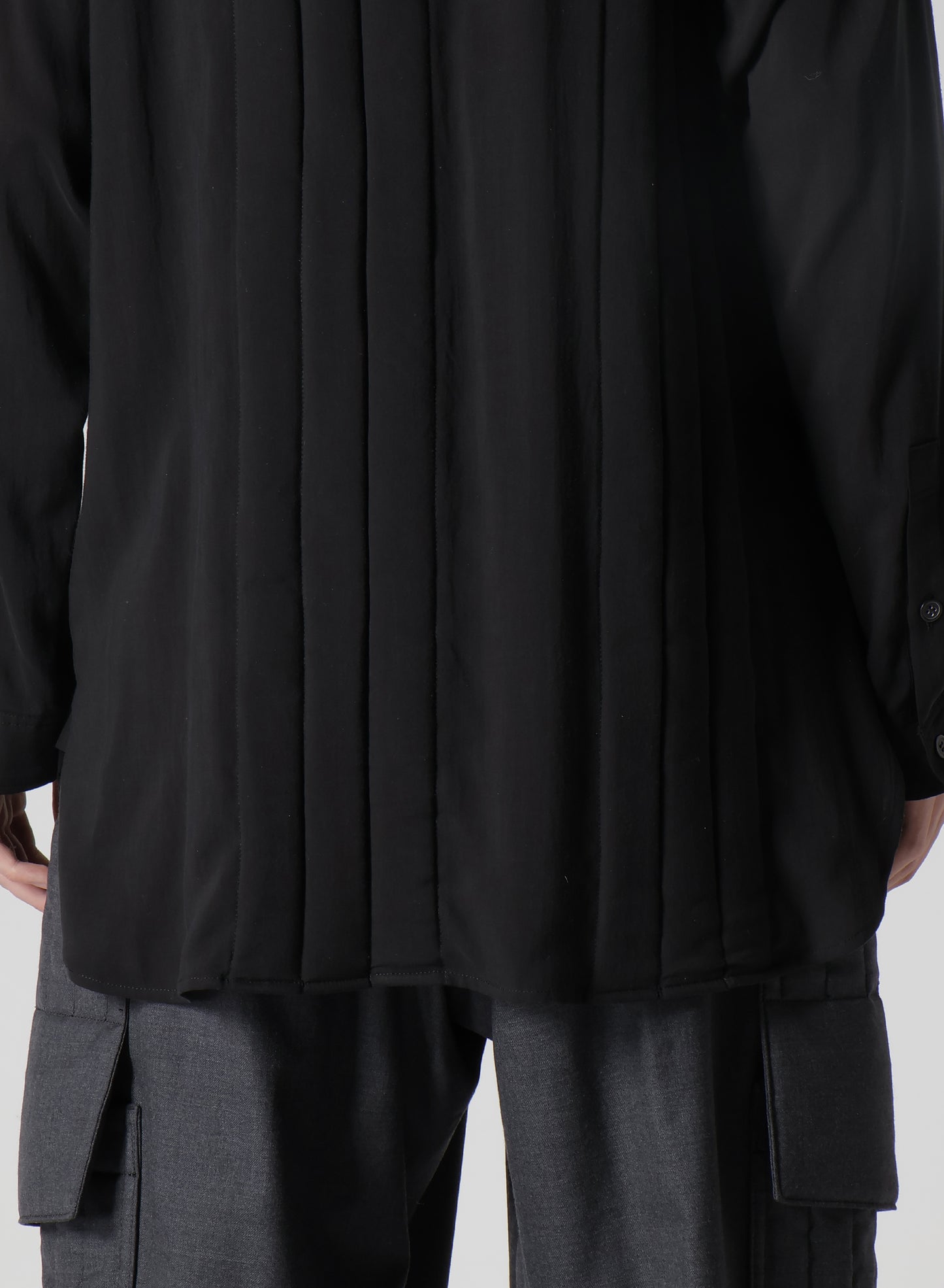 CELLULOSE LAWN TAB PADDED BLOUSE