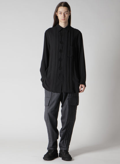 CELLULOSE LAWN TAB PADDED BLOUSE