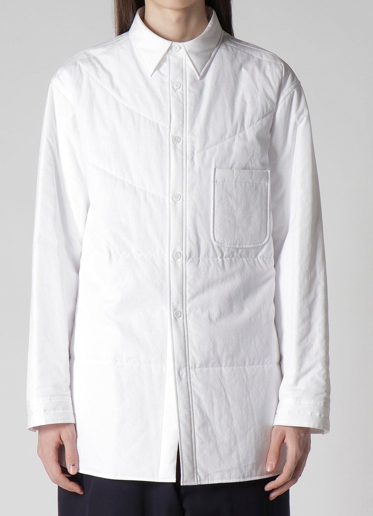 100/2 BROAD RANDOM PANEL PADDED BLOUSE