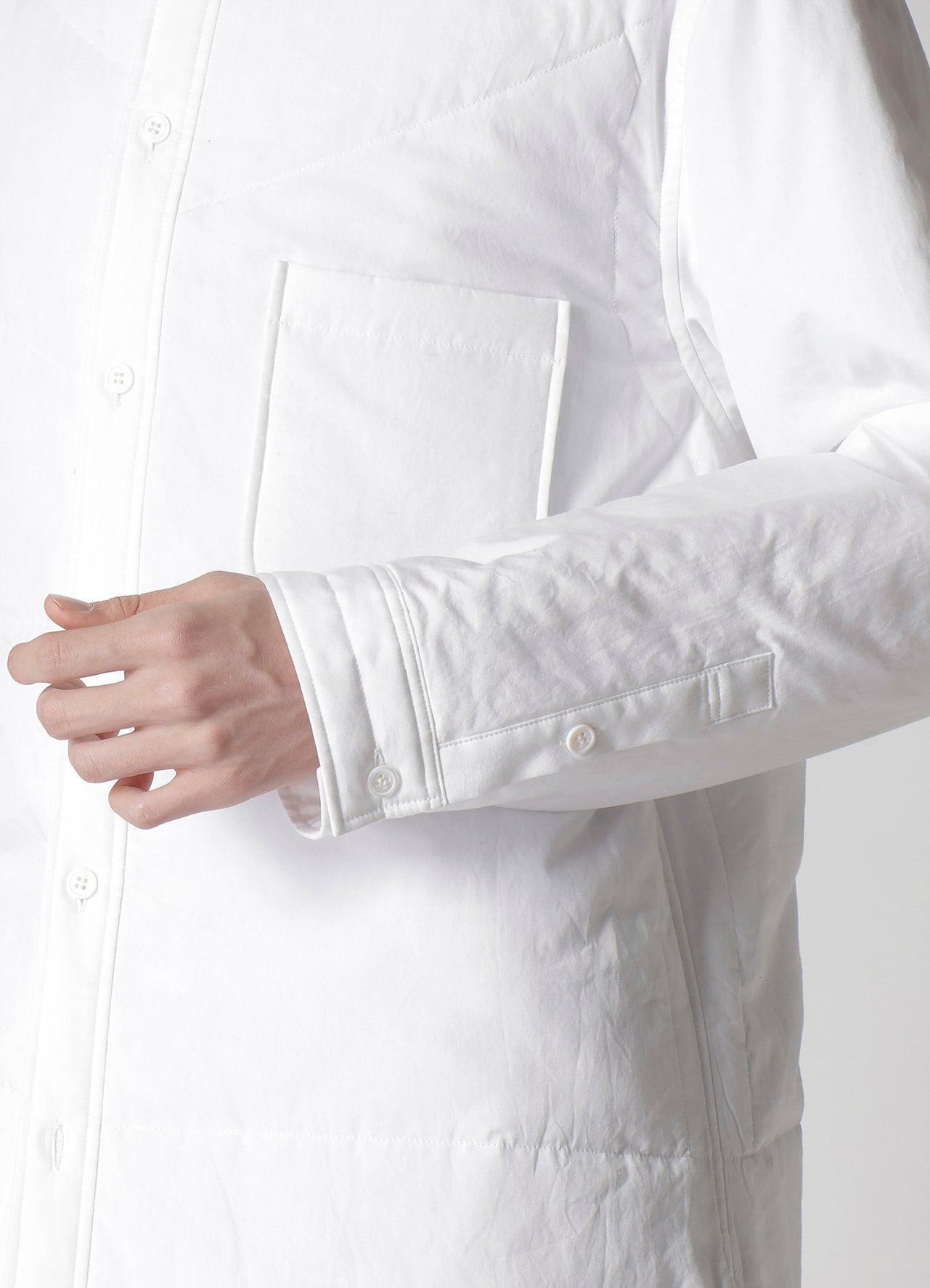 100/2 BROAD RANDOM PANEL PADDED BLOUSE