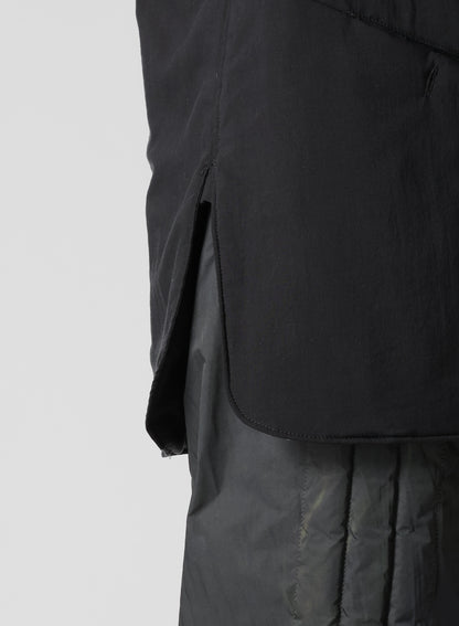 CELLULOSE LAWN 2COLLAR DIAGONAL PADDED BLOUSE