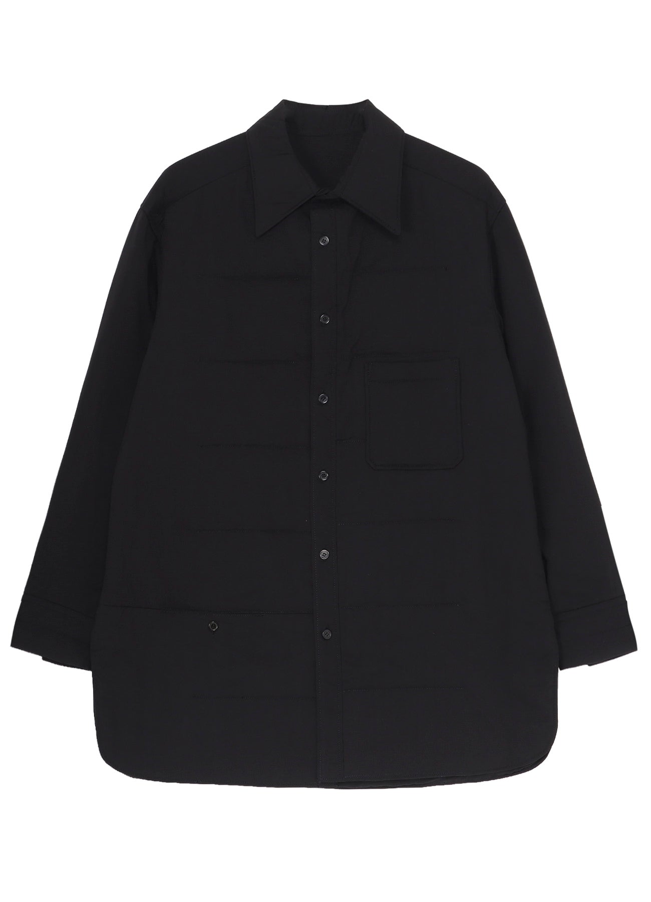 CELLULOSE LAWN PK DETAIL PADDED BLOUSE