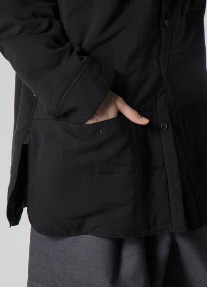 CELLULOSE LAWN PK DETAIL PADDED BLOUSE