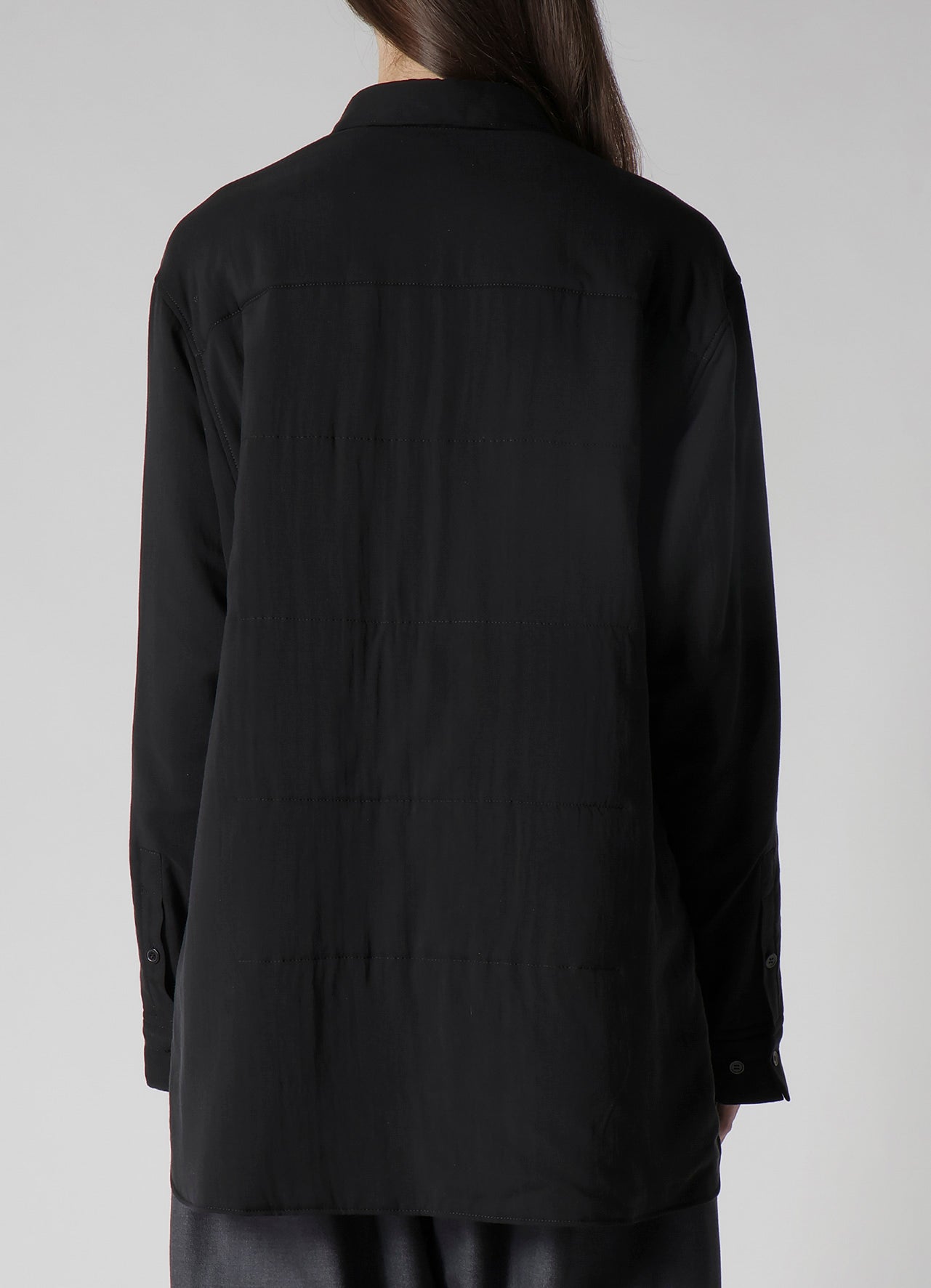 CELLULOSE LAWN PK DETAIL PADDED BLOUSE