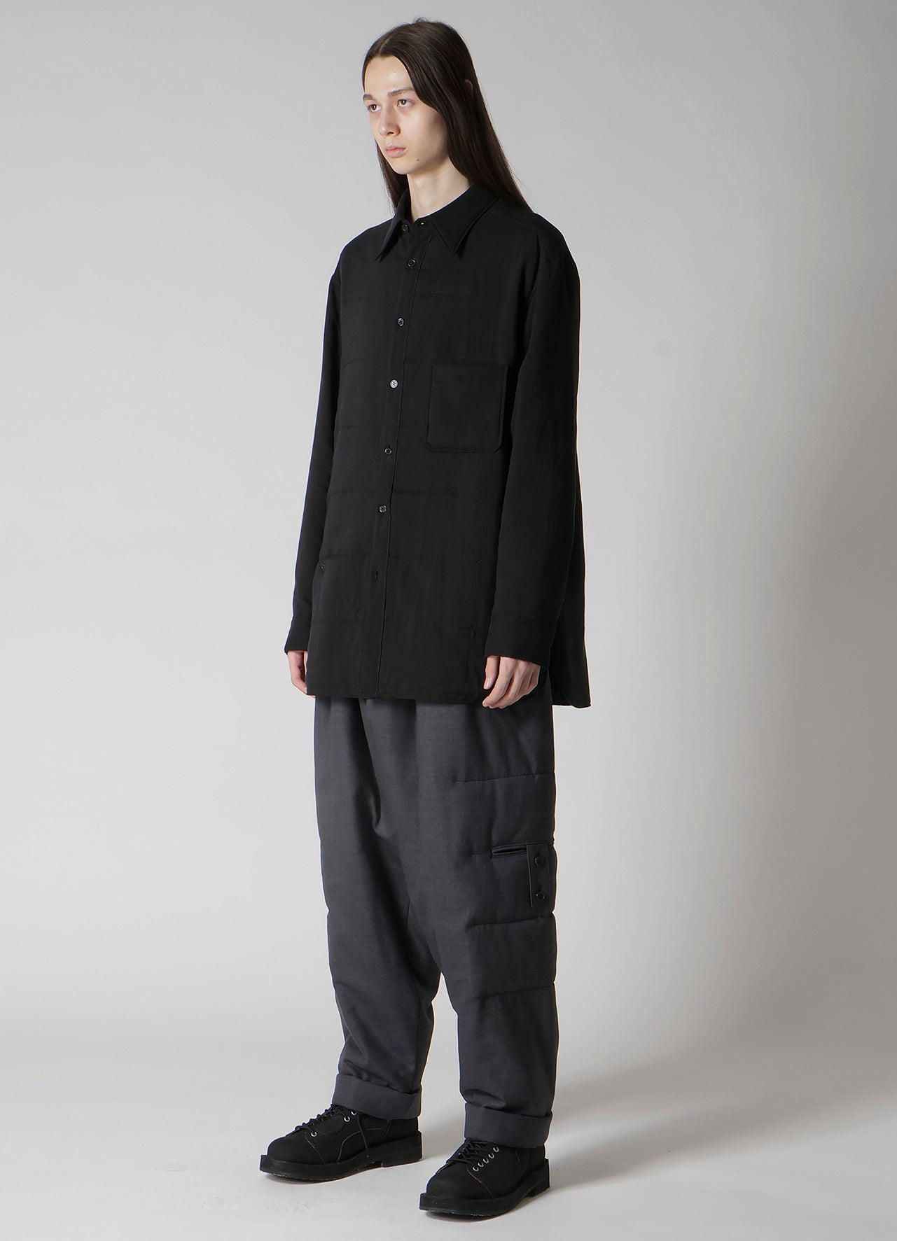 CELLULOSE LAWN PK DETAIL PADDED BLOUSE