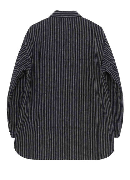 KHADI COTTON TAB COLLAR PADDED BLOUSE