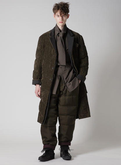 GRAY BROAD STOLE DETAIL PADDED BLOUSE