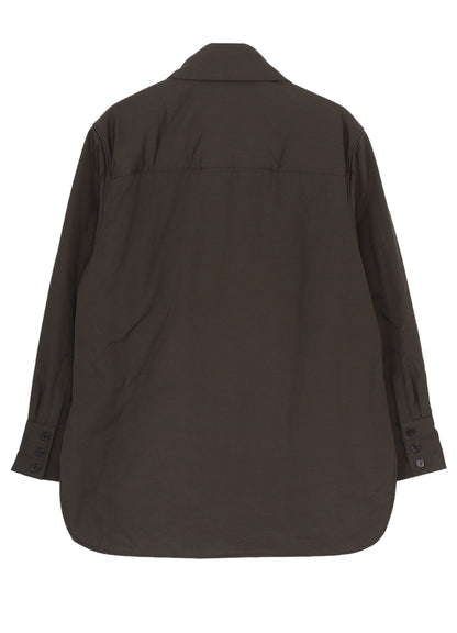 GRAY BROAD STOLE DETAIL PADDED BLOUSE