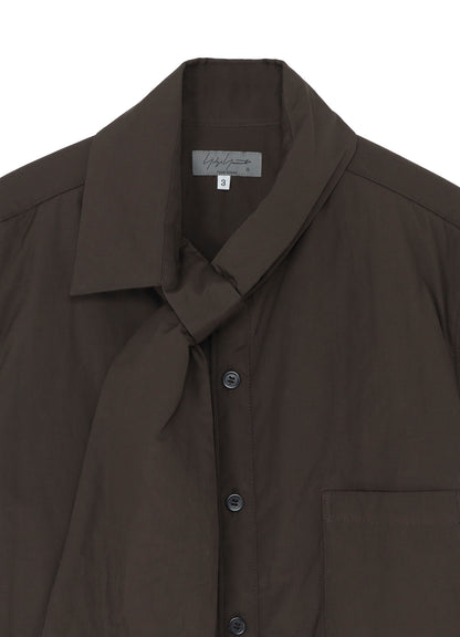 GRAY BROAD STOLE DETAIL PADDED BLOUSE