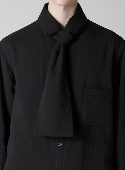 CELLULOSE LAWN STOLE DETAIL PADDED BLOUSE