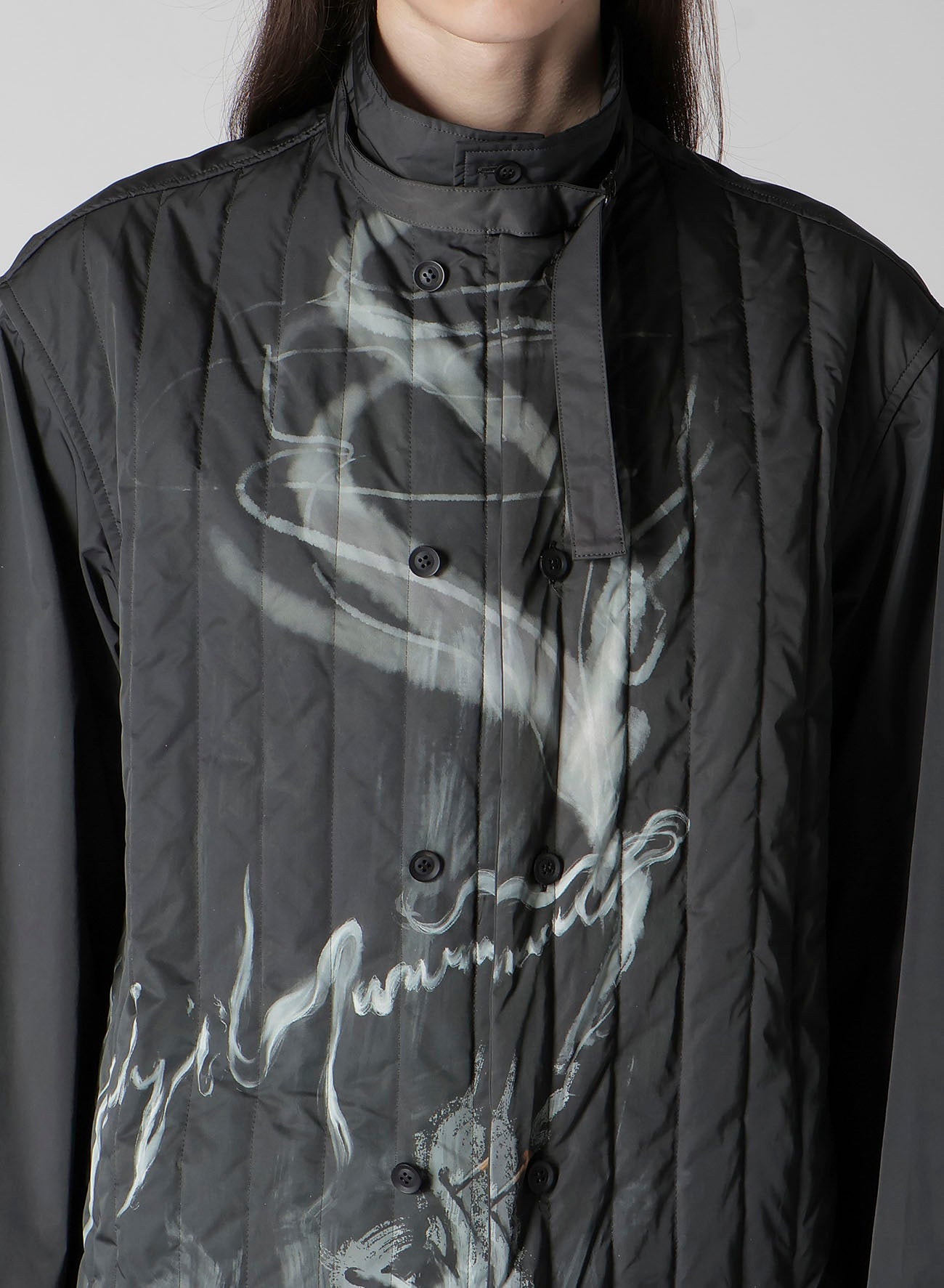 トップス 2011 TOBACCO PRINTED PADDED BLOUSE – THE SHOP YOHJI YAMAMOTO
