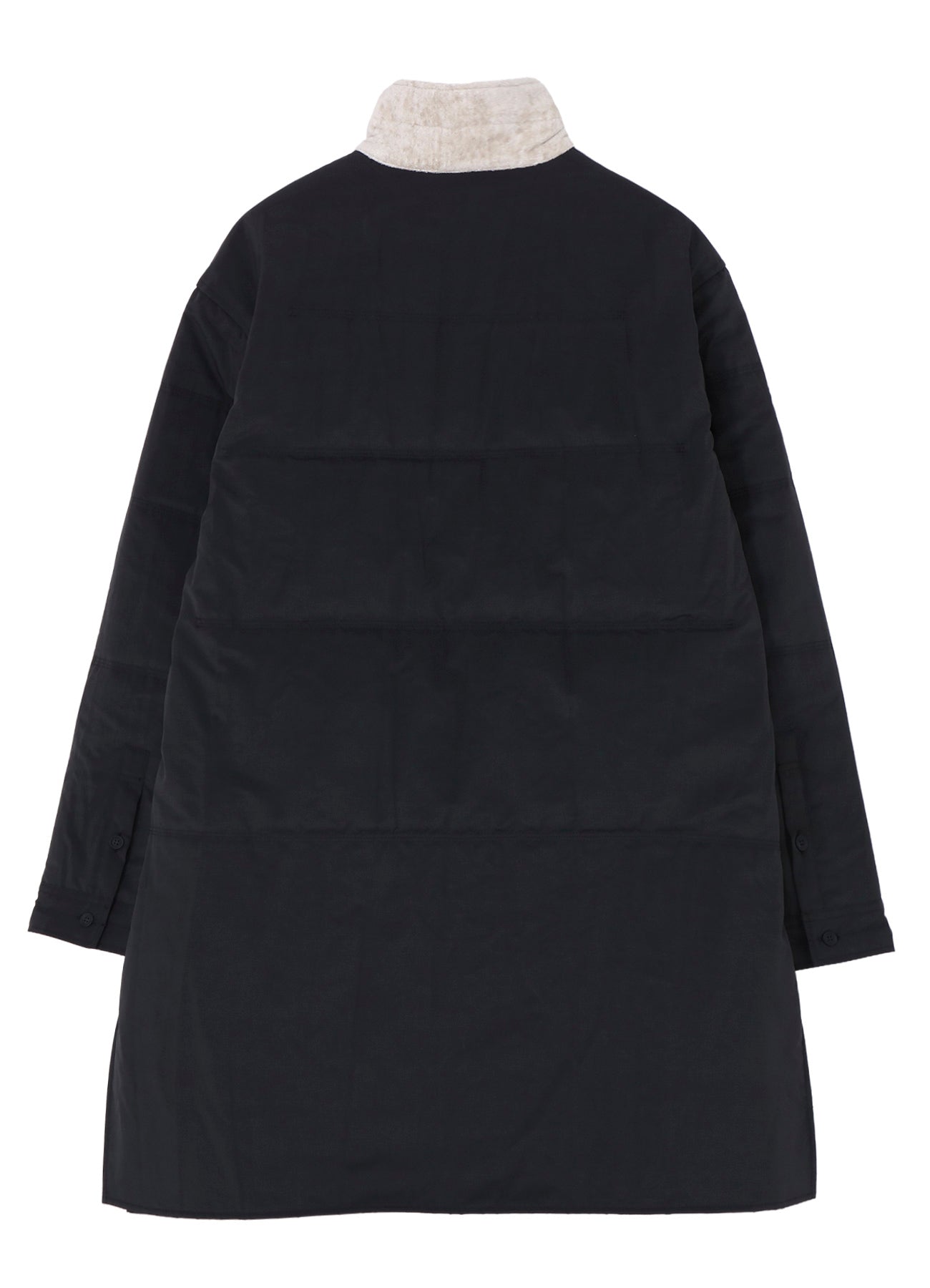 DESSIN MOTIF STANDCOLLAR PADDED BLOUSE