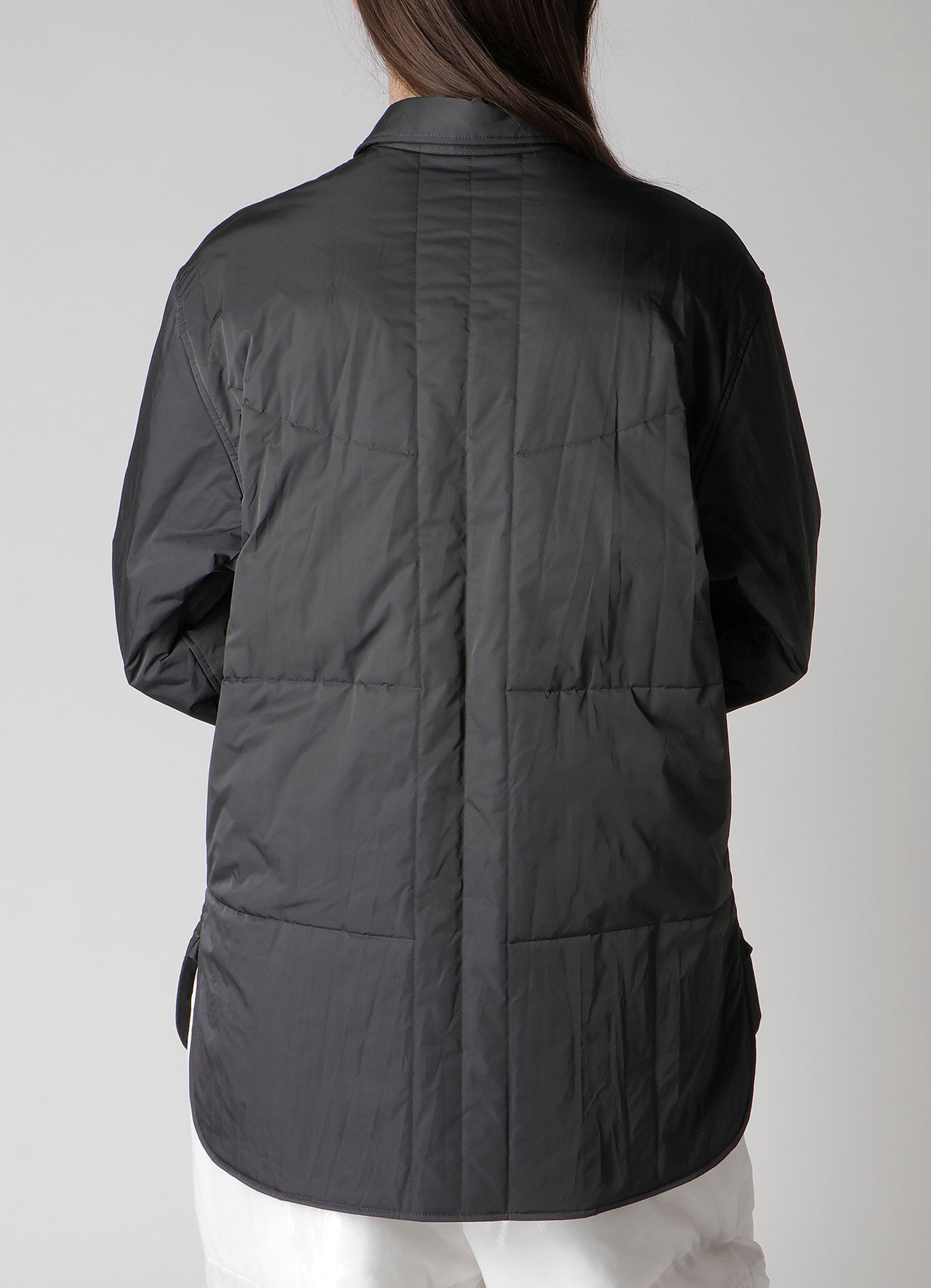 Y MESSAGE PRINTED PADDED BLOUSE