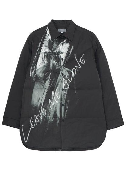 Y MESSAGE PRINTED PADDED BLOUSE