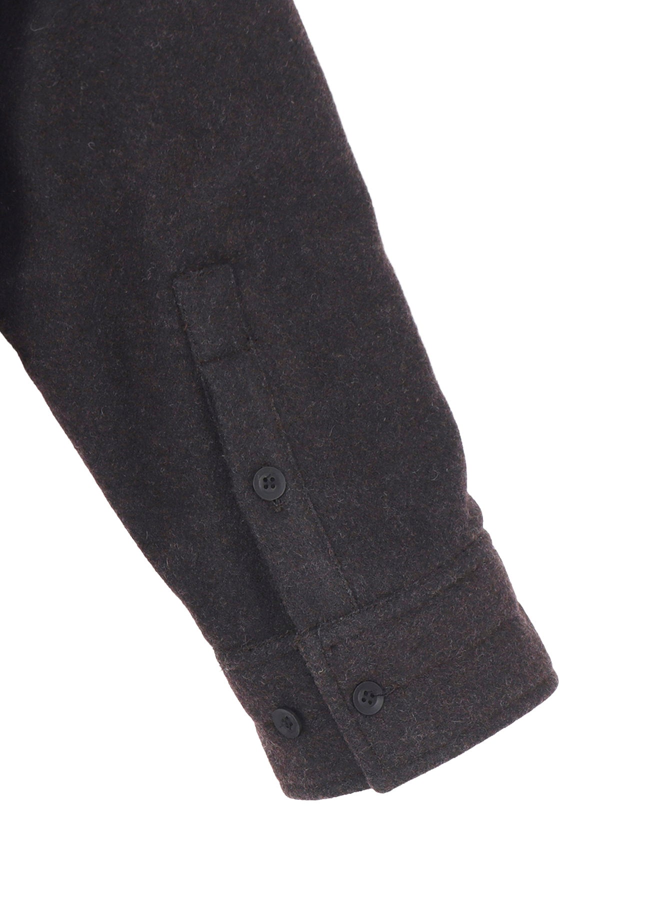 WOOL TWEED GUSSET COLLAR PADDED BLOUSE