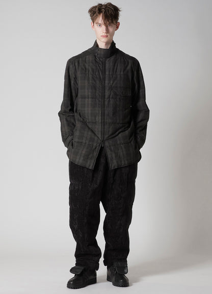 MADRAS INK PLAID CS PADDED BLOUSE