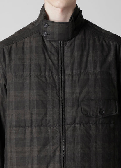 MADRAS INK PLAID CS PADDED BLOUSE