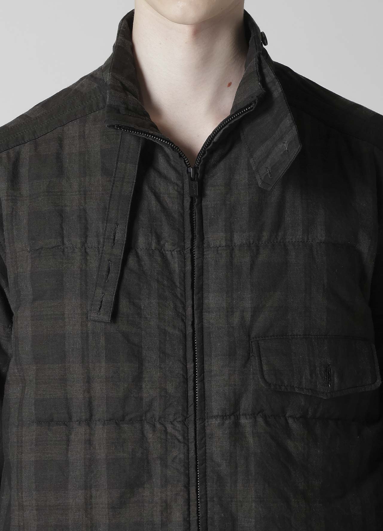 MADRAS INK PLAID CS PADDED BLOUSE