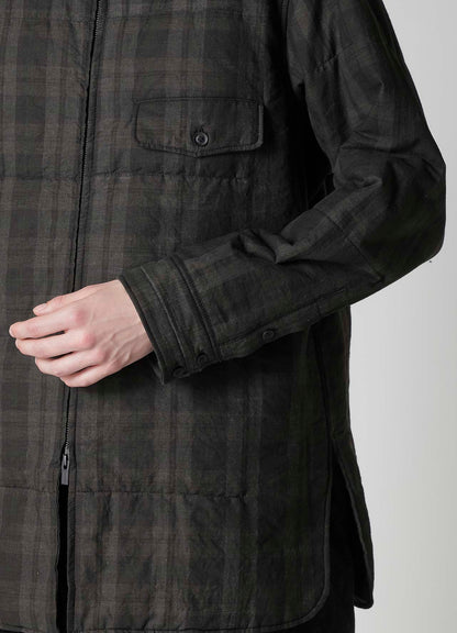 MADRAS INK PLAID CS PADDED BLOUSE