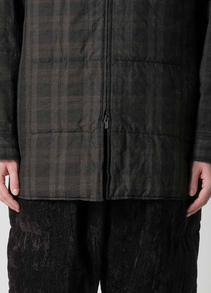 MADRAS INK PLAID CS PADDED BLOUSE