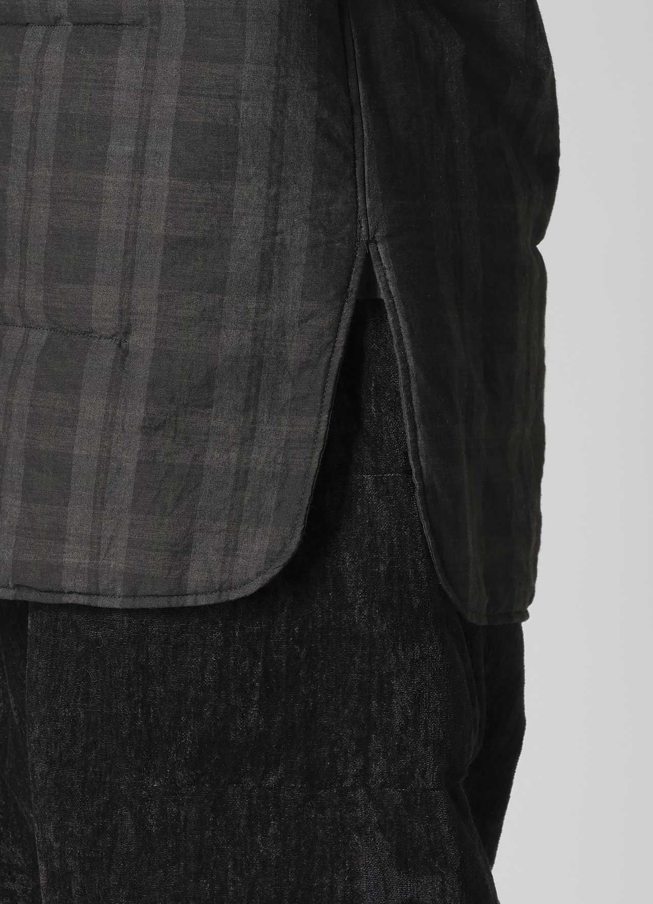 MADRAS INK PLAID CS PADDED BLOUSE