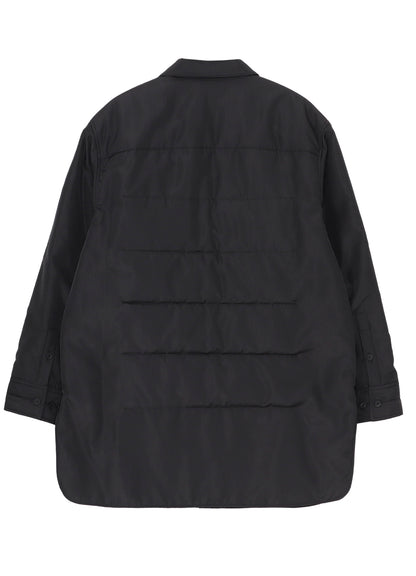 TOBACCO PRINTED DOUBLE LAYER PADDED BLOUSE