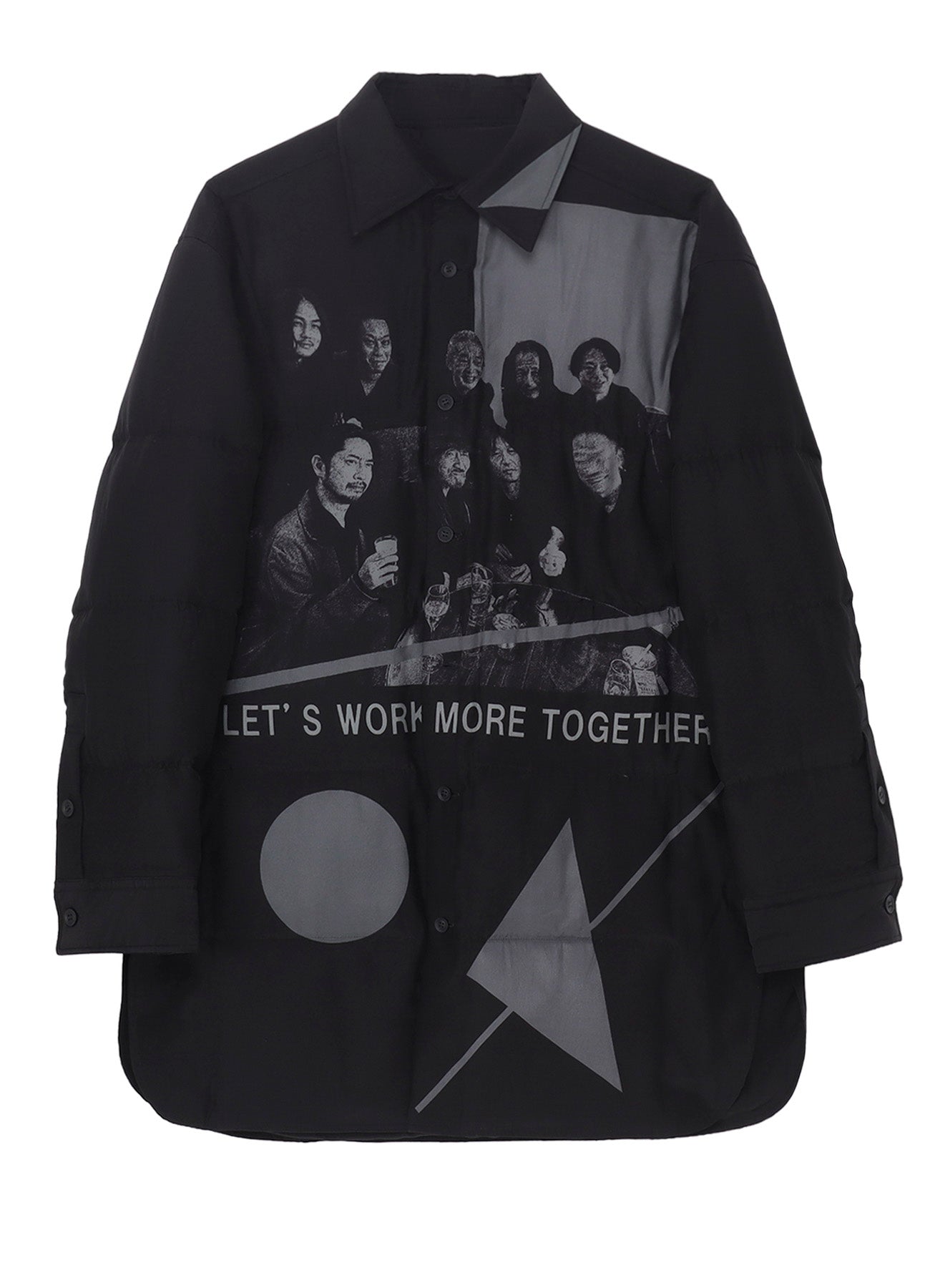 MESSAGE FOR STAFFS PRINTED PADDED BLOUSE