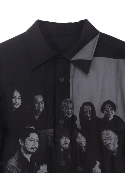 MESSAGE FOR STAFFS PRINTED PADDED BLOUSE