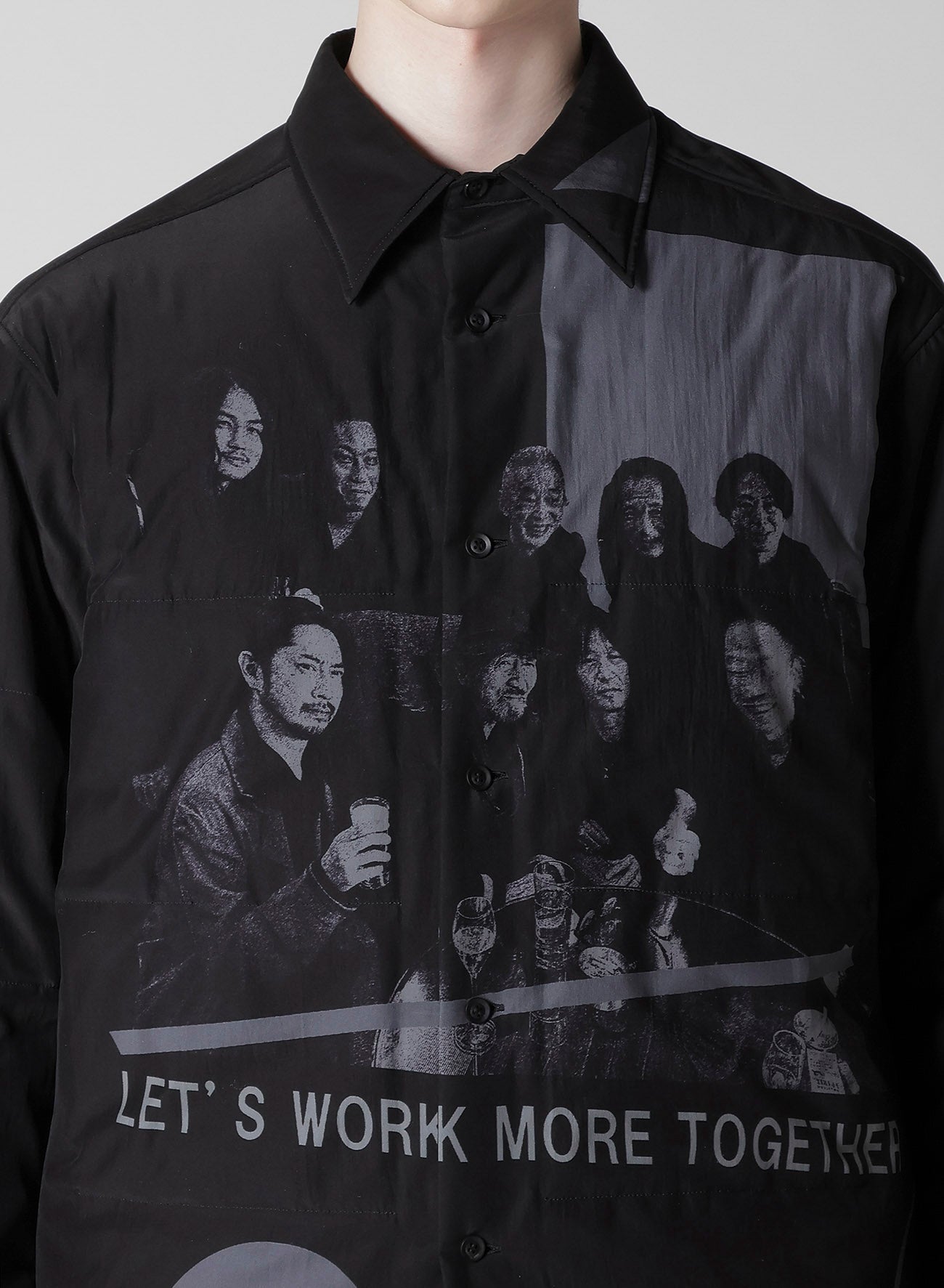 MESSAGE FOR STAFFS PRINTED PADDED BLOUSE