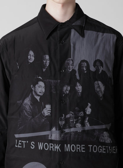 MESSAGE FOR STAFFS PRINTED PADDED BLOUSE