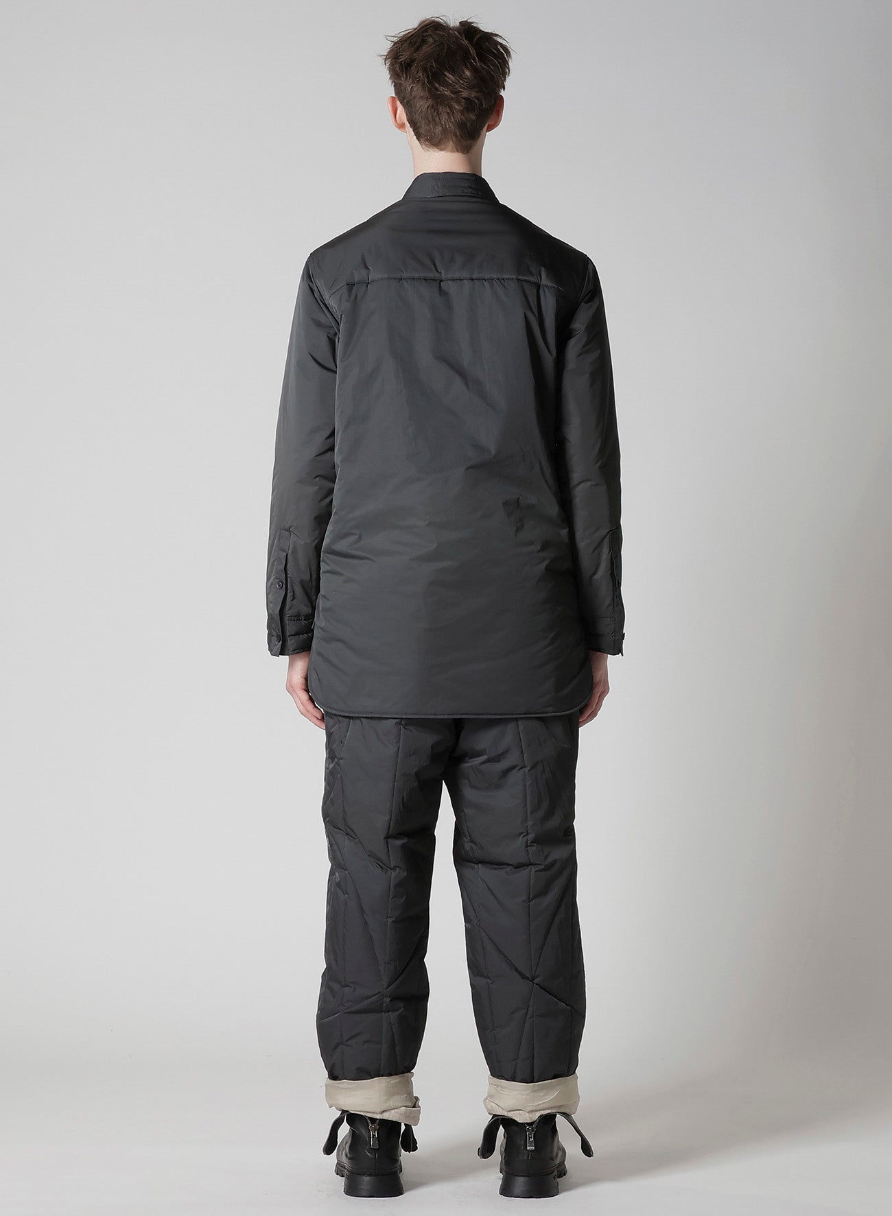 ELEPHANT MESSAGE PRINTED PADDED COLLAR BLOUSE