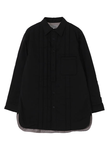 CELLULOSE LAWN DOUBLE PLACKET PADDED BLOUSE