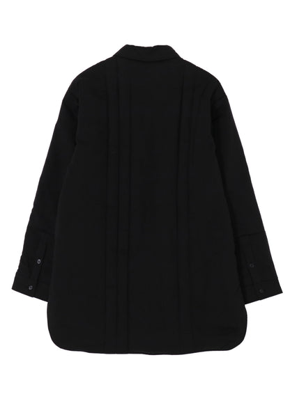 CELLULOSE LAWN DOUBLE PLACKET PADDED BLOUSE