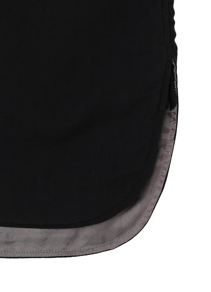 CELLULOSE LAWN DOUBLE PLACKET PADDED BLOUSE