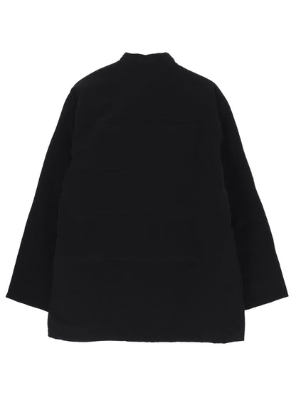 Ta TUXEDO STAND COLLAR REVERSIBLE PADDED BLOUSE