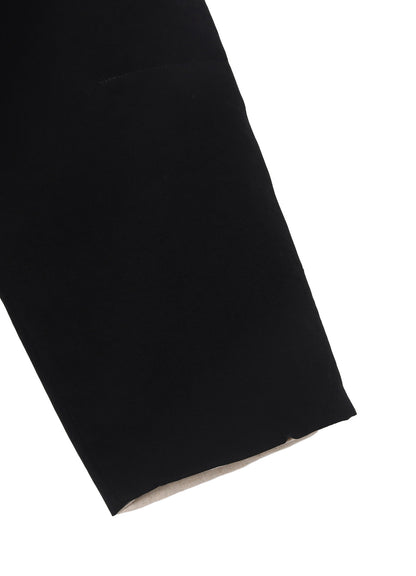 Ta TUXEDO STAND COLLAR REVERSIBLE PADDED BLOUSE