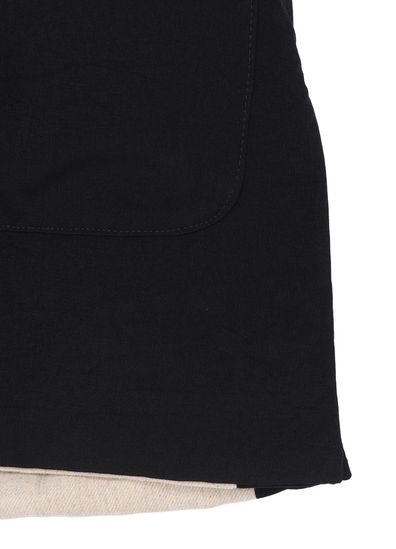Ta TUXEDO STAND COLLAR REVERSIBLE PADDED BLOUSE