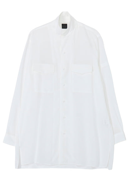SUIT POPLIN CDH OPEN COLLAR SHIRT
