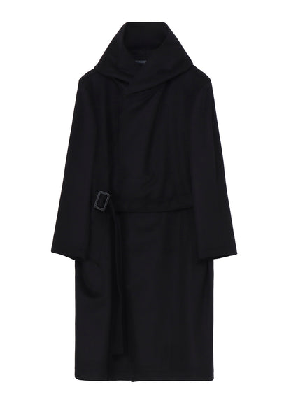 W/Ca BEAVER HOODED COAT