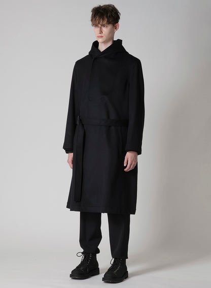W/Ca BEAVER HOODED COAT