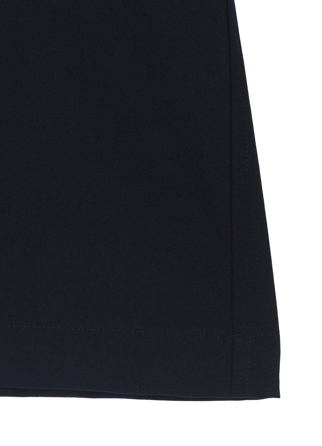WOOL GABARDINE CROSS SHAPED ZIPPER COAT
