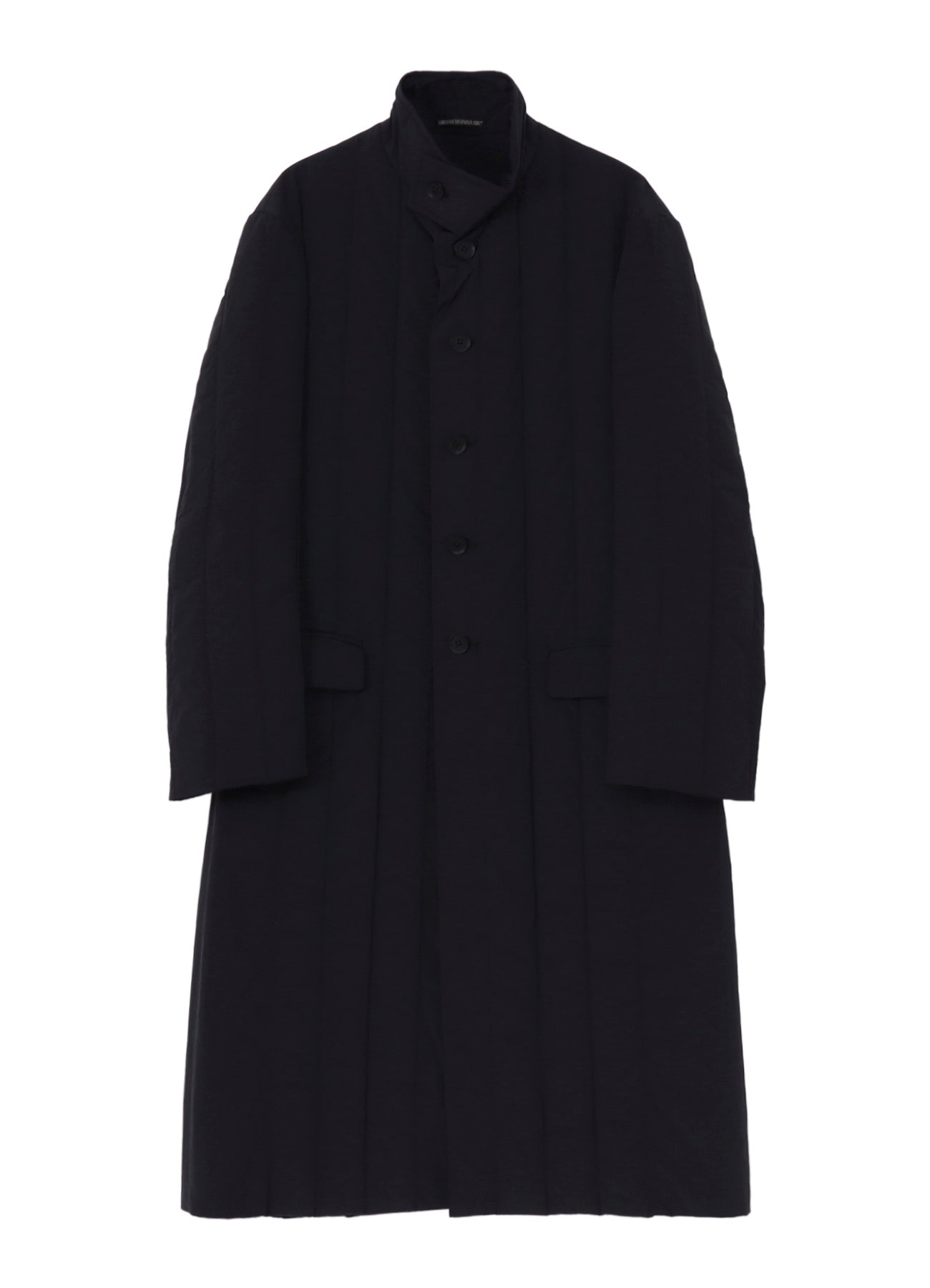 RE NYLON TUSSER PADDED STAND COLLAR COAT