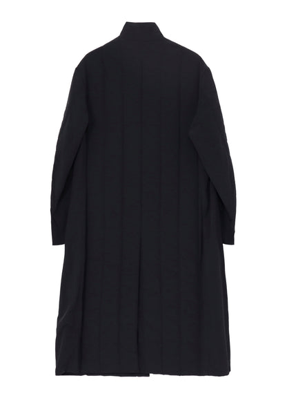 RE NYLON TUSSER PADDED STAND COLLAR COAT