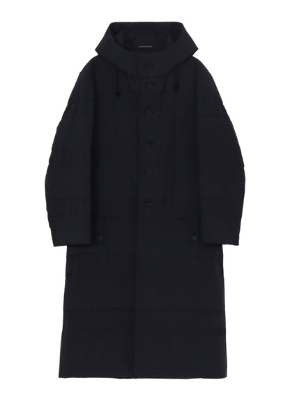 RE NYLON TUSSER PADDED FOODED COAT