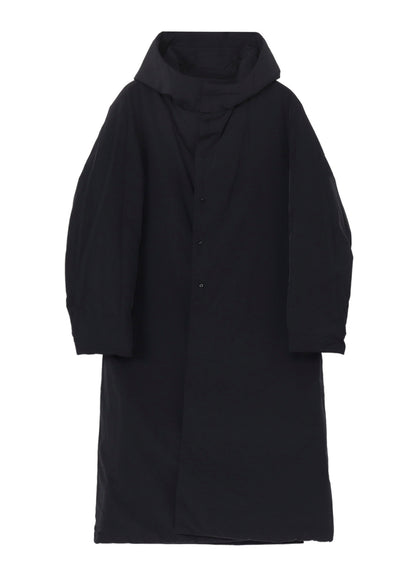 RE NYLON TUSSER PADDED FOODED COAT